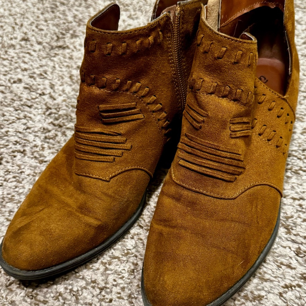 Brown Suede women’s Ankle Boots